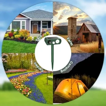 Solar Ultrasonic Animal Repellent for Garden Protection