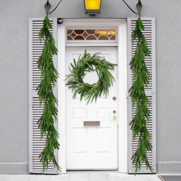 20 Inch Realistic Cedar Wreath for Holiday Decor