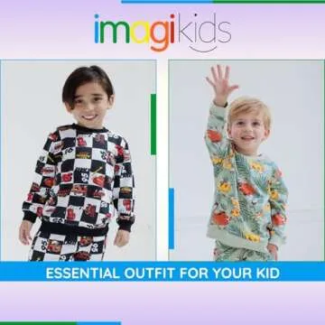 Disney Cars Lightning McQueen Tow Mater Toddler Boys French Terry Sweatshirt and Jogger Pants Outfit Set Black/White 3T