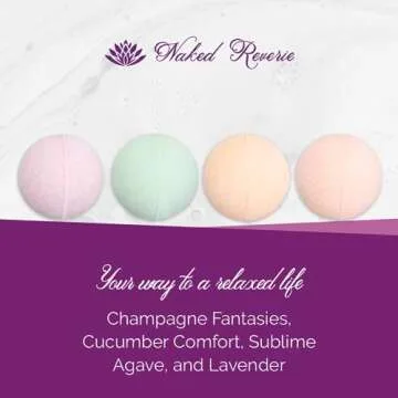 Luxury Bath Bombs for Women - All-Natural Spa Gift Set