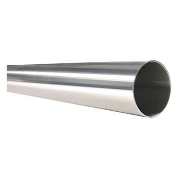 1" OD 316L Stainless Steel Tubing, 16 Gauge (.065), Welded, A270-S2, 20Ra MPID, 32Ra MPOD - 8' Lengt...