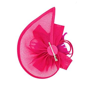 DRESHOW Women Fascinator Hats Tea Party Hat Vintage Pillbox Hat Headband for Cocktail