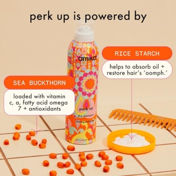 amika perk up talc-free dry shampoo for fresh hair