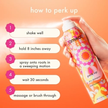 amika perk up talc-free dry shampoo for fresh hair