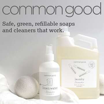 Common Good - Dish Soap, Plant-Based with Pure Essential Oil Scents, Biodegradable Formula, No Parabens or Sulfates, Leaping Bunny Certified (Bergamot, 16 ounces)