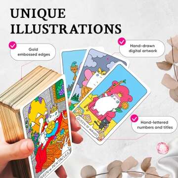 Wyspell Cat Tarot Cards: A 78-Card Cat Tarot Deck with Guidebook - Unique Tarot Cards for Cat Lovers and Tarot Enthusiasts - Cute Tarot Cards for Beginners Tarot Deck
