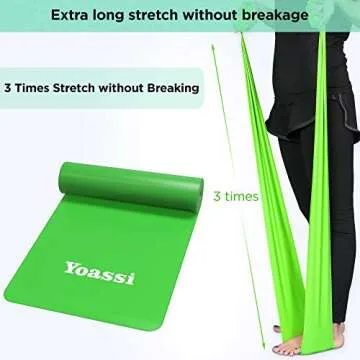 Yoassi Resistance Bands Exercise Loops Set - FDA Registered Thicker Workout Bands Stretch Bands for Legs Butt Glutes Yoga Fitness Physical Therapy Home Equipment Training for Women Men, Set of 5