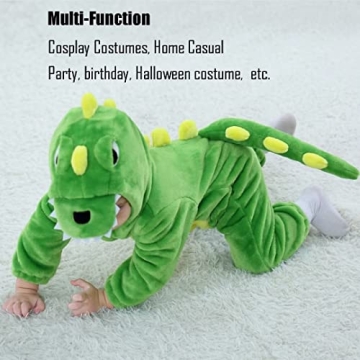 Green Dinosaur Infant Costume for Halloween Fun