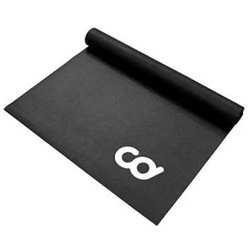 CyclingDeal Bike Trainer Floor Mat - Compatible with Indoor Exercise Stationary Bike Treadmill Elliptical Waterproof Gym Flooring Equipment - Indoor Cycle Stepper - Soft 30" x 60" (76 x 153cm)