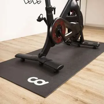 CyclingDeal Bike Trainer Floor Mat - Compatible with Indoor Exercise Stationary Bike Treadmill Elliptical Waterproof Gym Flooring Equipment - Indoor Cycle Stepper - Soft 30" x 60" (76 x 153cm)