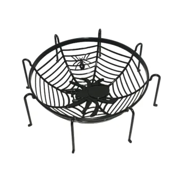 Halloween Spiders Web Fruit Bowls for Trick or Treats
