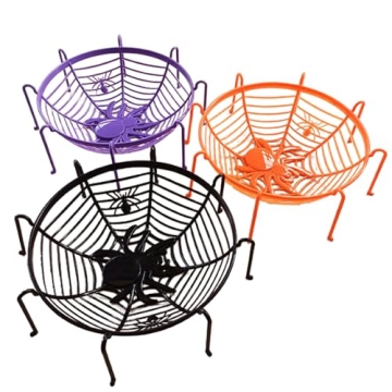 Halloween Spiders Web Fruit Bowls for Trick or Treats