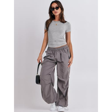 ANRABESS Women's Summer Slim Fit Crew Neck T-Shirt