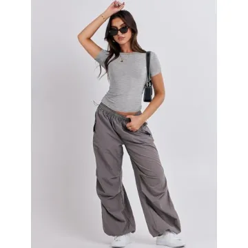 ANRABESS Women's Summer Slim Fit Crew Neck T-Shirt