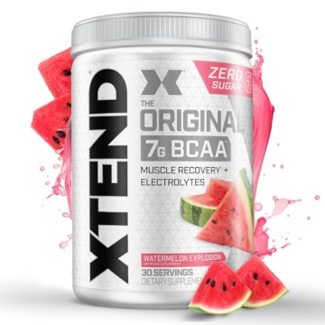 Xtend XTEND Original BCAA Powder 7g BCAA and 2.5g L-Glutamine, Sugar Free Post Workout Muscle Recove...