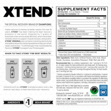 Xtend BCAA Powder for Enhanced Muscle Recovery and Hydration