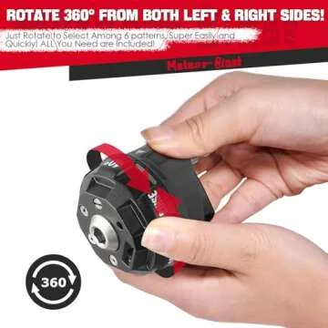 Meteor Blast Pressure Washer Nozzle, 6-in-1 Quick Change over and Adjustable, Power Washer Tips Replacement with 1/4 inch Quick Connector, MAX 4000PSI for Pressure Washer