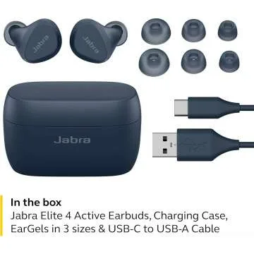 Jabra Elite 4 Active Earbuds with Noise Cancellation