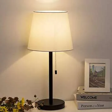 Elegant HAITRAL Bedside Table Lamps Set of 2 for Any Room