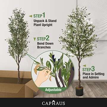 Stunning 7ft Artificial Olive Tree for Your Home Decoration