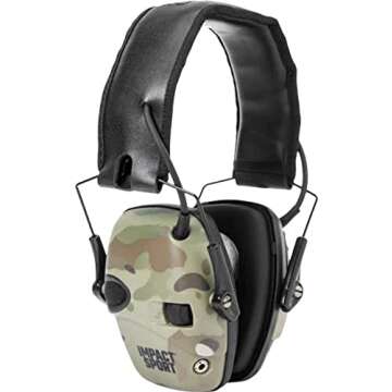 Howard Leight R-02526 Impact Sport Sound Amplification Electronic Shooting Earmuff MultiCam