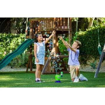 Gazillion Tornado Bubble Machine - Kids Bubble Blower - Blows 4500 Bubbles per Minute - Ideal for Outdoor Fun & Parties - Includes 4 oz. Gazillion Bubble Non-Toxic Solution