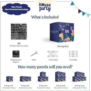 Black Shimmer Wall Backdrop for Weddings & Events