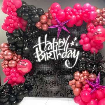 Black Shimmer Wall Backdrop for Weddings & Events