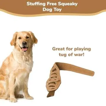 SPOT Skinneeez Leather Snake Dog Toy for Durable Fun