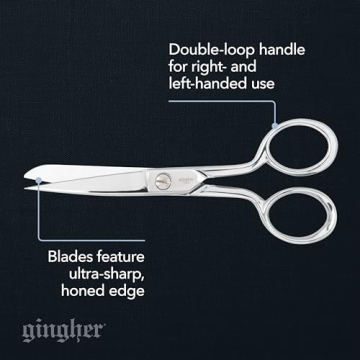 Gingher Premium 5" Fabric Scissors for Perfect Cuts