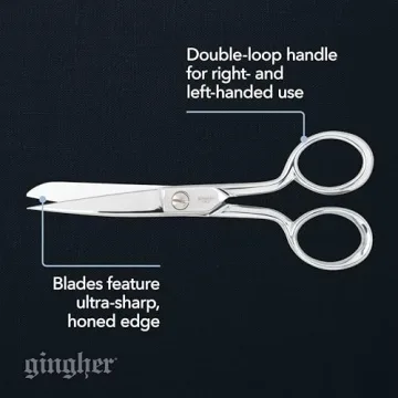 Gingher Premium 5" Fabric Scissors for Perfect Cuts