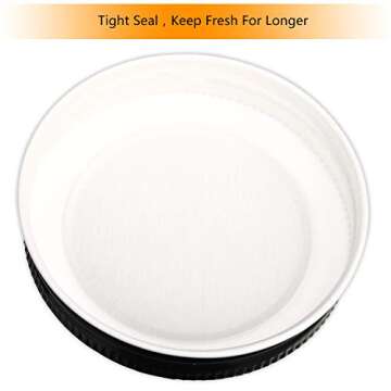 4 oz Glass Jars With Lids（Black）,Small Clear Canning Jars For Caviar,Herb,Jelly,Jams,Mini Wide Mouth Mason Jars Spice Jars For Kitchen Storage Preserving Food And Party Favors 40 Pack ……