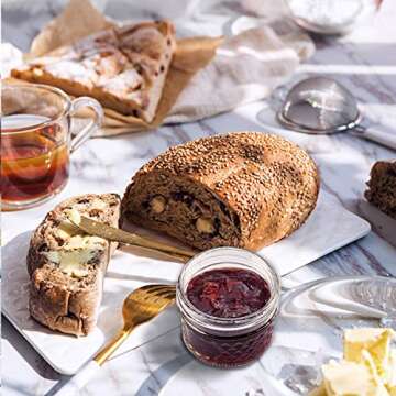 4 oz Glass Jars With Lids（Black）,Small Clear Canning Jars For Caviar,Herb,Jelly,Jams,Mini Wide Mouth Mason Jars Spice Jars For Kitchen Storage Preserving Food And Party Favors 40 Pack ……