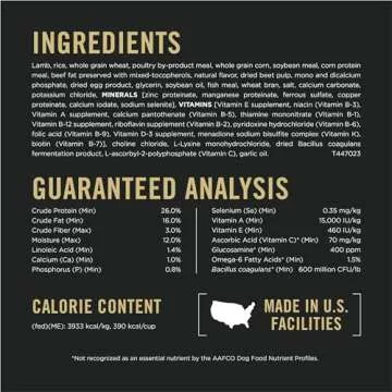 Premium Purina Pro Plan Lamb and Rice Dog Food - 35 lb.