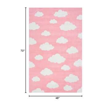 nuLOOM Cloudy Sachiko Area Rug, 4x6, Pink