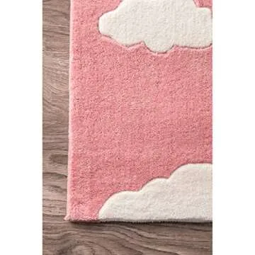 nuLOOM Cloudy Sachiko Area Rug, 4x6, Pink