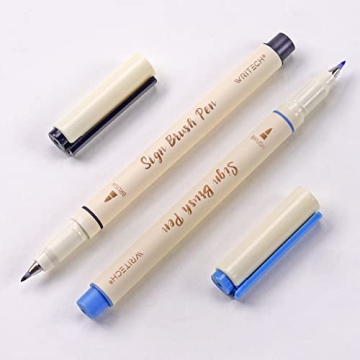 WRITECH Arts Brush Pens Water Based Vintage Colors for Art