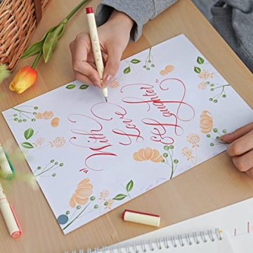 WRITECH Arts Brush Pens Water Based Vintage Colors for Art