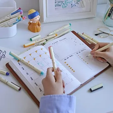 WRITECH Arts Brush Pens Water Based Vintage Colors for Art