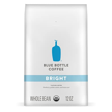 Blue Bottle Whole Bean Organic Coffee, Bright, Light Roast, 12 Ounce Bag (Pack of 1)