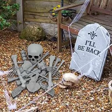 28 Pcs Halloween Skeleton Bones Set for Spooky Decor