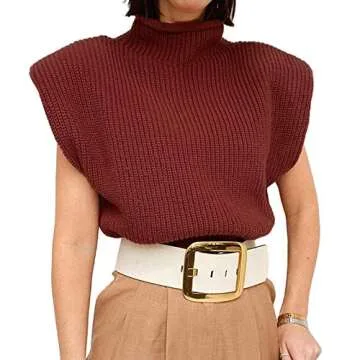Stylish Women Shoulder Pad Sweater Top for Any Occasion