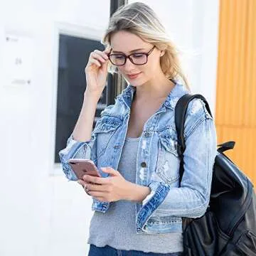 K KENZHOU Blue Light Blocking Glasses for Screen Use