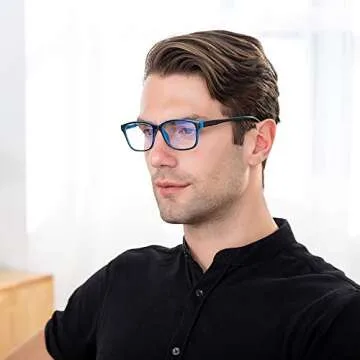 K KENZHOU Blue Light Blocking Glasses for Screen Use
