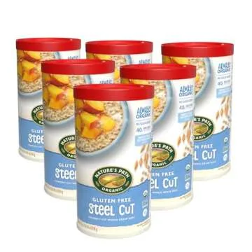 Nature's Path Organic Steel Cut Oats Oatmeal, 30 oz (Pack of 6), Gluten Free, Non-GMO