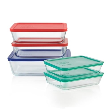 Durable Pyrex Glass Food Storage Set for Easy Meal Prep