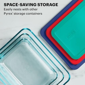 Durable Pyrex Glass Food Storage Set for Easy Meal Prep