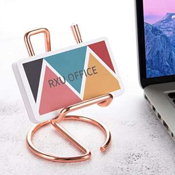 Stylish RXU Rose Gold Business Card Holder - 2 Pack