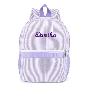 MT WORLD Monogram Backpack for Kids – Personalized Toddler Bag
