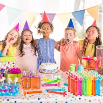 uoyoi 24Pc Glitter Crown Bubble Wands for Princess Parties